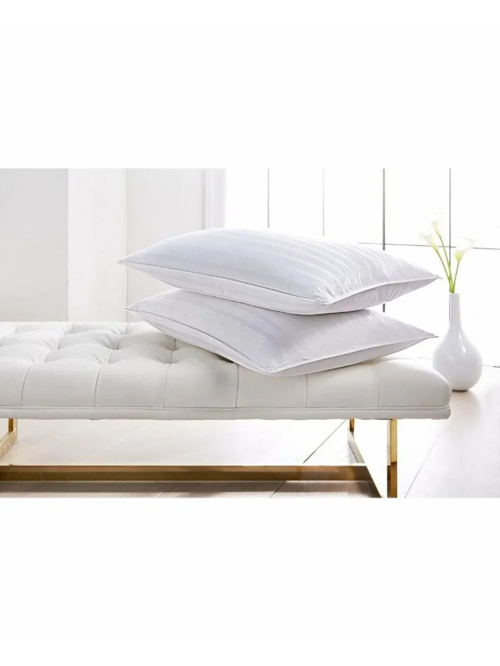 Charter Club 360 Down Feather Pillow Std Queen Medium Soft White MSRP $190